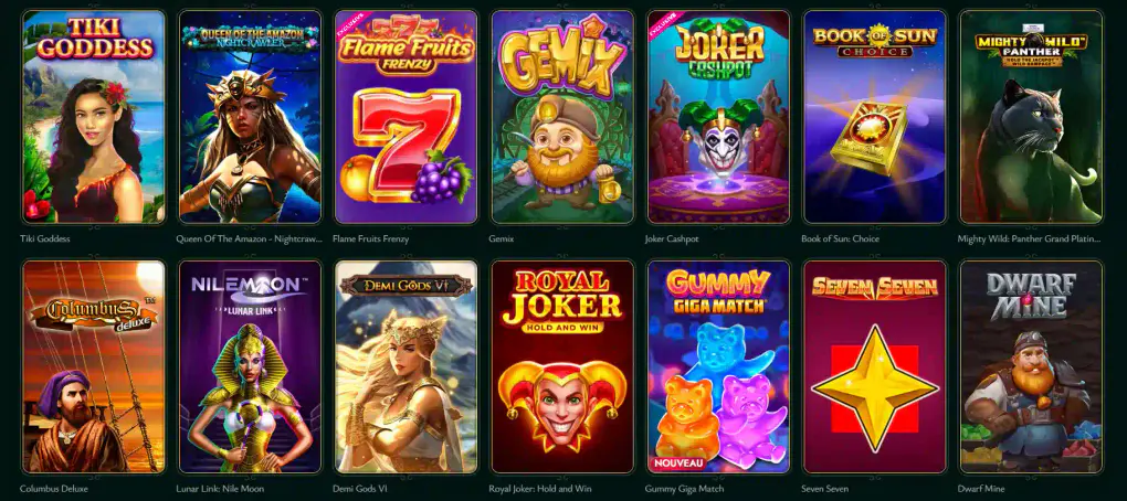 Jeux de casino en ligne populaires sur Cashed Casino