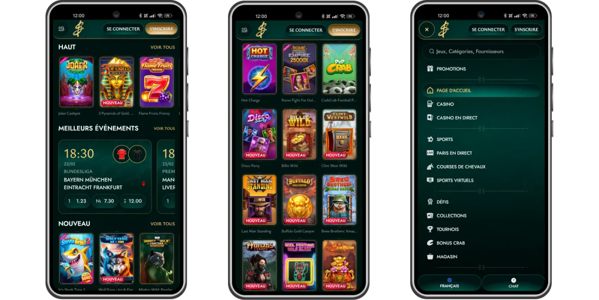 Site casino mobile compatible smartphone et tablette Cashed Casino
