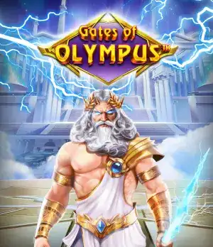 Slot en ligne Gates of Olympus avec le dieu Zeus et multiplicateurs de gains
